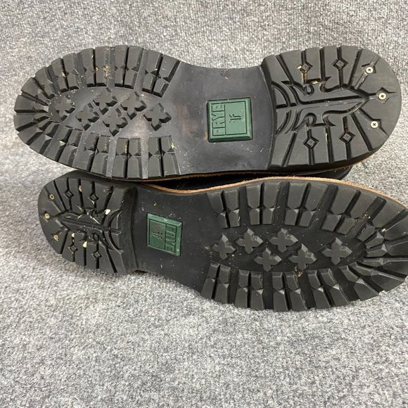 Frye Dakota Mens Boots 12 Black Leather Speed Lace Goodyear Welt - Picture 9 of 9